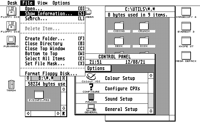 TOS 2.05 atari screenshot