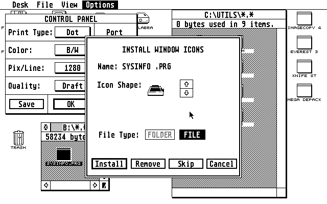 TOS 2.05 atari screenshot