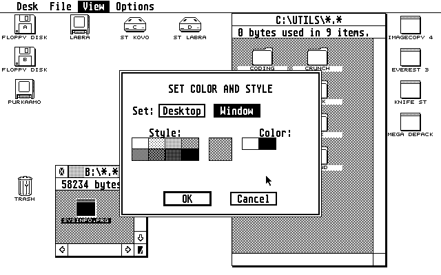 TOS 2.05 atari screenshot