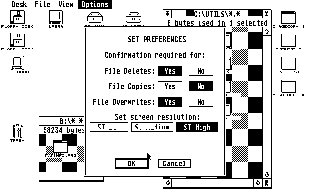 TOS 2.05 atari screenshot