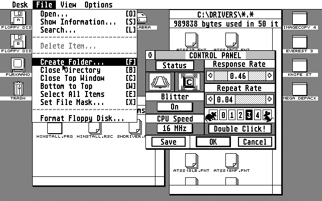 TOS 2.05 atari screenshot
