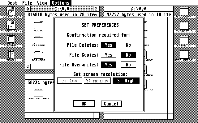 TOS 2.06 atari screenshot