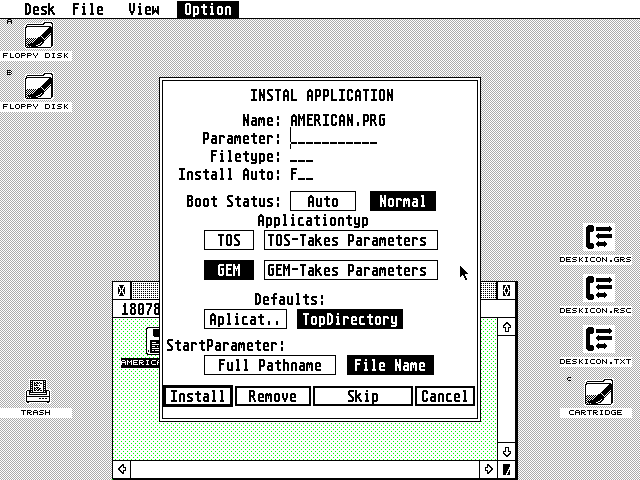 TOS 3.01 atari screenshot