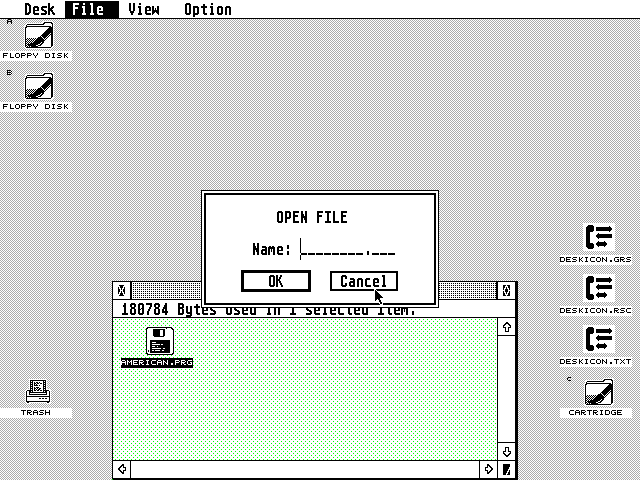 TOS 3.01 atari screenshot