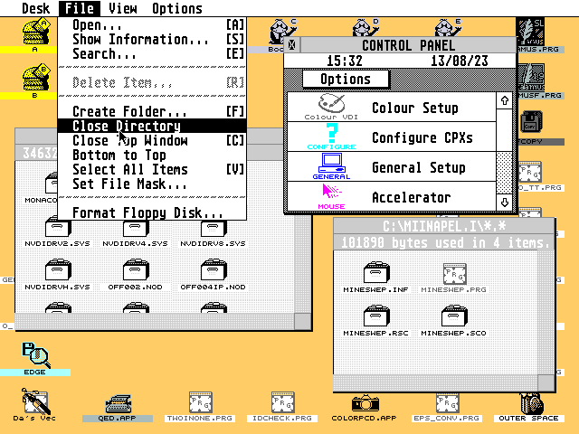 TOS 3.05 atari screenshot