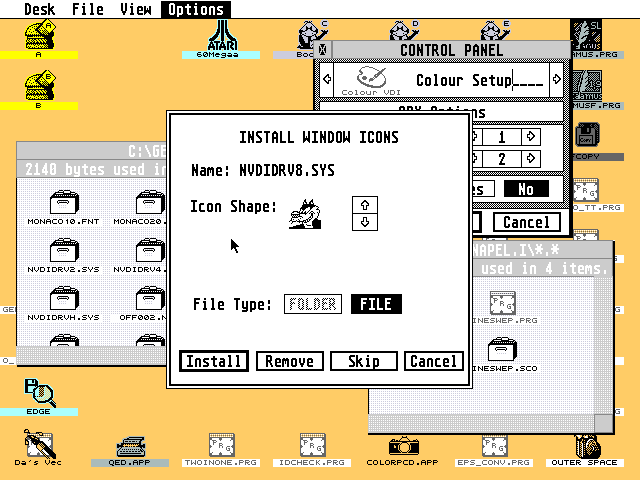 TOS 3.05 atari screenshot