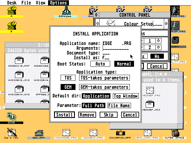 TOS 3.05 atari screenshot