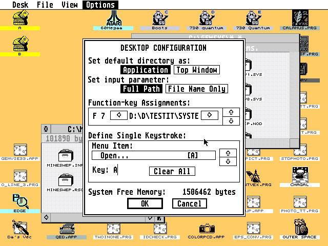 TOS 3.05 atari screenshot