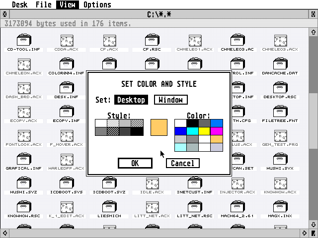 TOS 3.05 atari screenshot