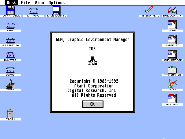 TOS 4.01 atari screenshot