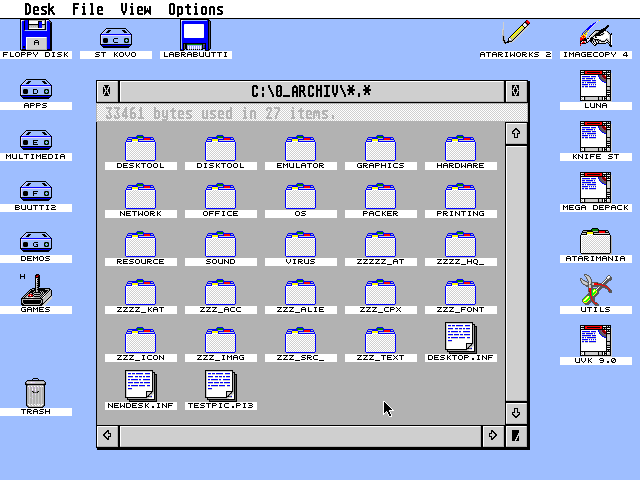 TOS 4.01 atari screenshot
