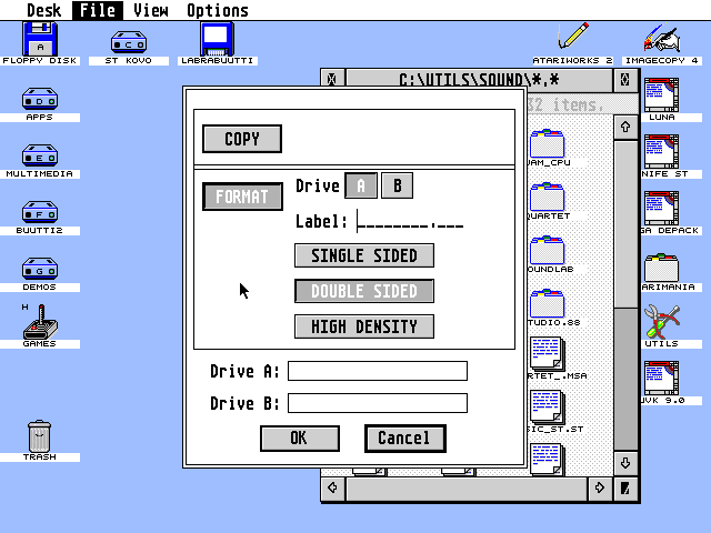 TOS 4.01 atari screenshot