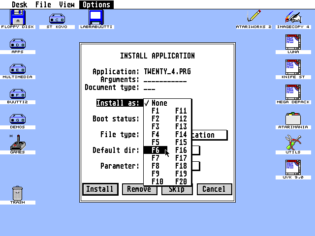 TOS 4.01 atari screenshot