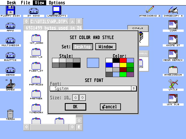 TOS 4.92 atari screenshot