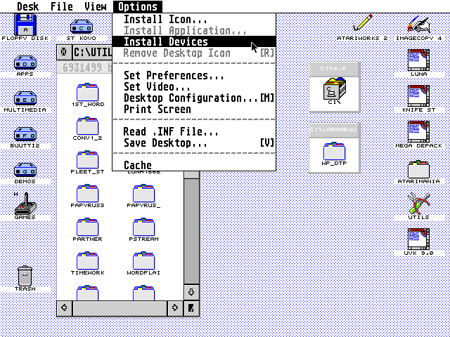 TOS 4.92 atari screenshot