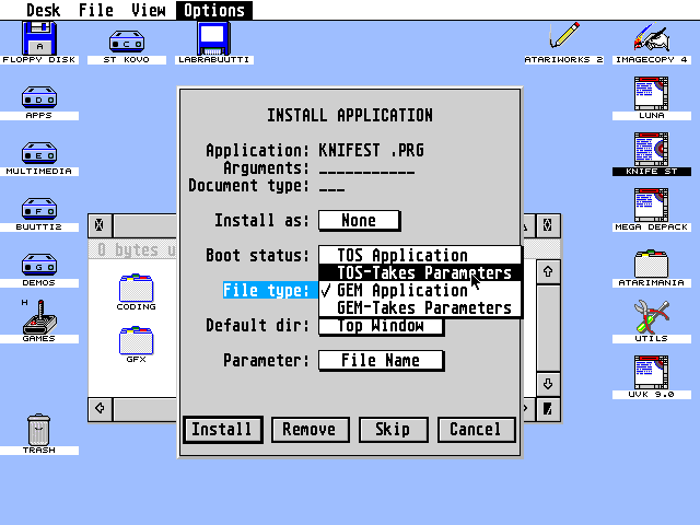 TOS 4.92 atari screenshot