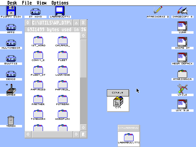 TOS 4.92 atari screenshot