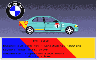 Touring Car Racer atari screenshot