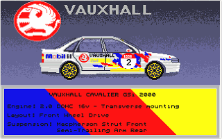Touring Car Racer atari screenshot
