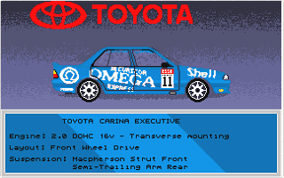 Touring Car Racer atari screenshot