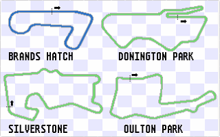 Touring Car Racer atari screenshot