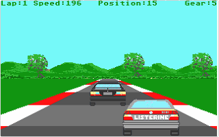 Touring Car Racer atari screenshot