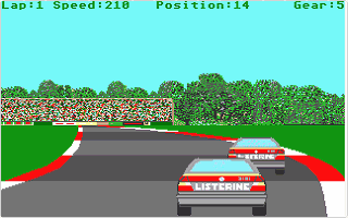 Touring Car Racer atari screenshot
