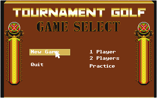 Tournament Golf atari screenshot