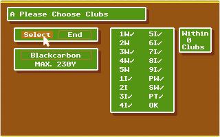 Tournament Golf atari screenshot
