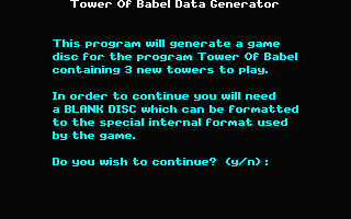 Tower of Babel atari screenshot