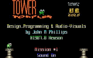 Tower Toppler atari screenshot