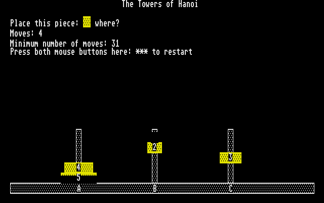 Towers of Hanoi (The) atari screenshot