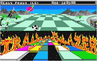 Trailblazer atari screenshot