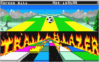 Trailblazer atari screenshot