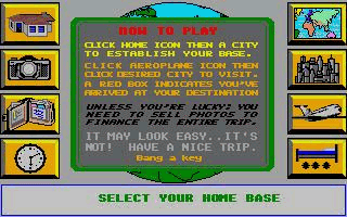 Travel Game atari screenshot