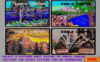 Travel Game atari screenshot