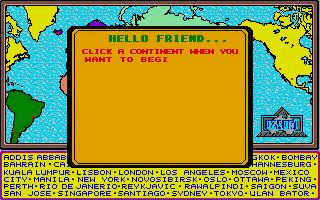 Travel Game atari screenshot