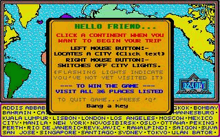 Travel Game atari screenshot