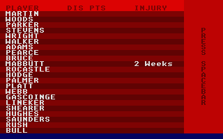 Treble Champions II atari screenshot
