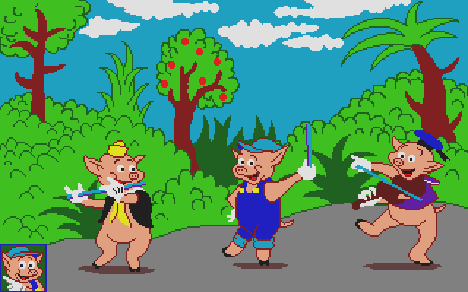 Tres Cerditos se Divierten (Los) atari screenshot
