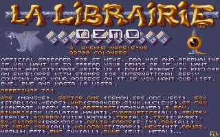 Tribal Demo (The) atari screenshot