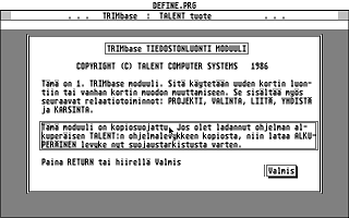TRIMbase — screenshot 1