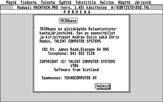 TRIMbase atari screenshot