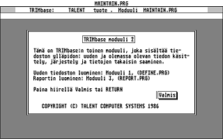 TRIMbase atari screenshot