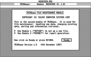 TRIMbase — screenshot 1