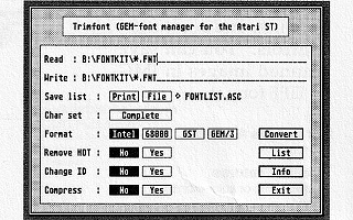 Trimfont — screenshot 1