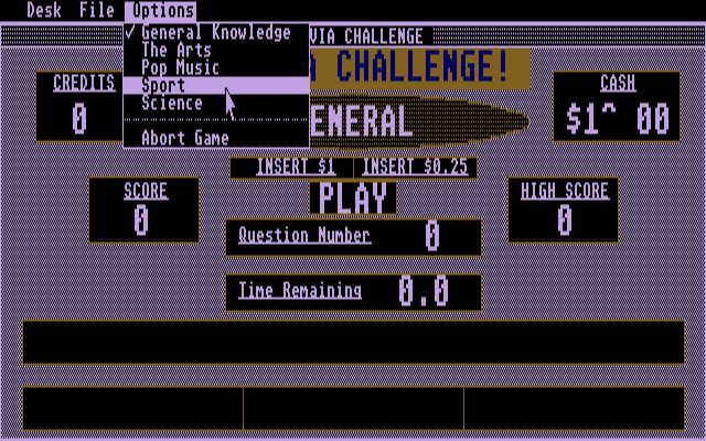 Trivia Challenge atari screenshot