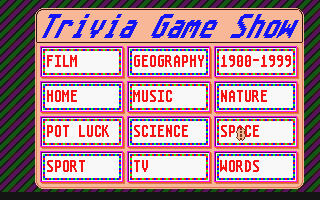 Trivia Gameshow atari screenshot