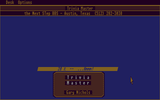 Trivia Master atari screenshot