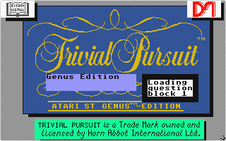 Trivial Pursuit - Genus Edition atari screenshot